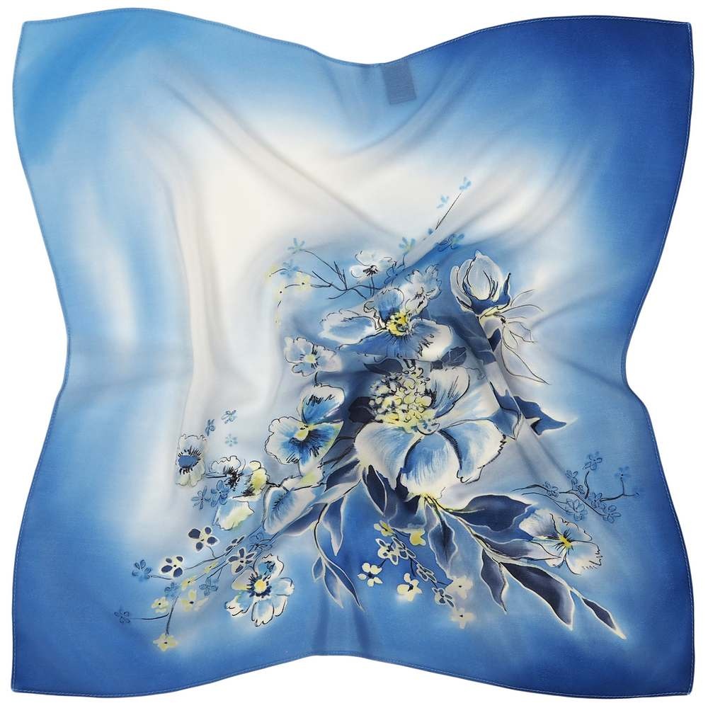 AM5-730 Gawroszka jedwabna rcznie malowana 55x55cm